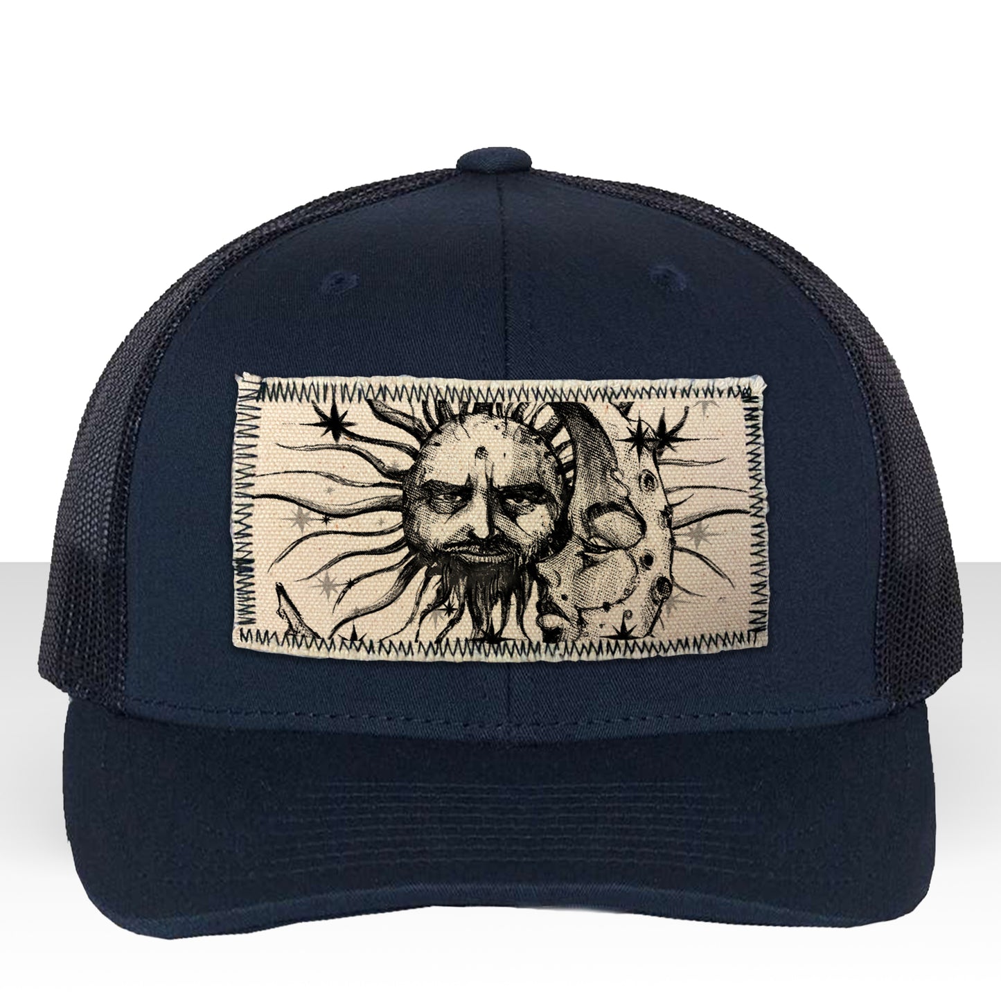Sun & Moon: Celestial Duo Trucker Hat Art