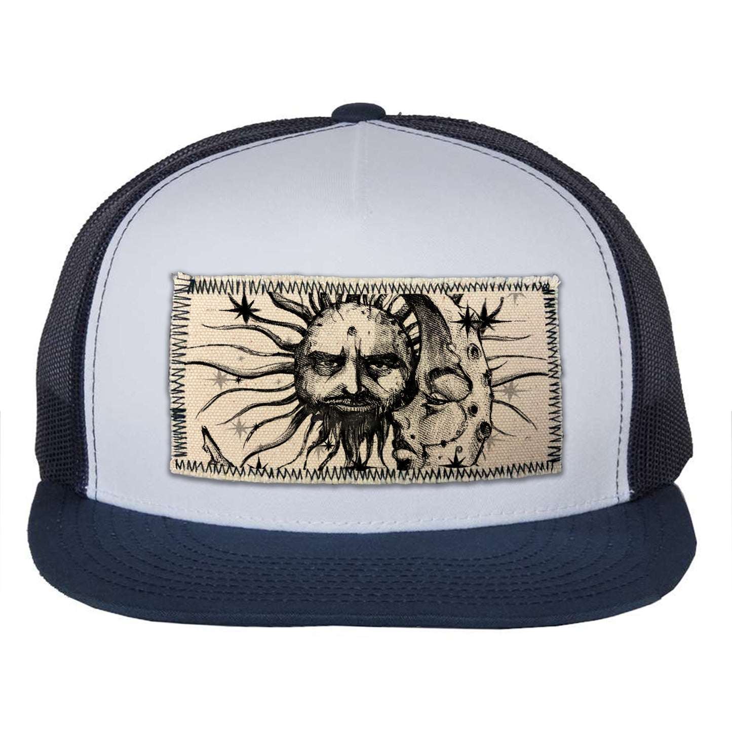Sun & Moon: Celestial Duo Trucker Hat Art