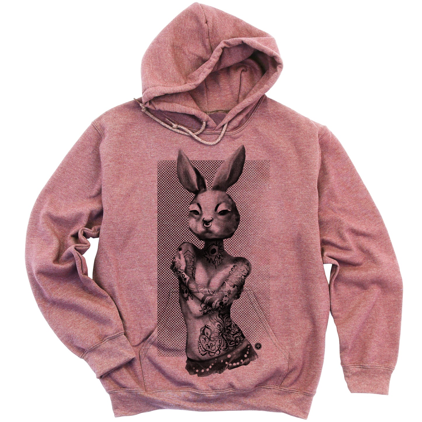 Tattooed Bunny: Victorian Elegance Hoodie