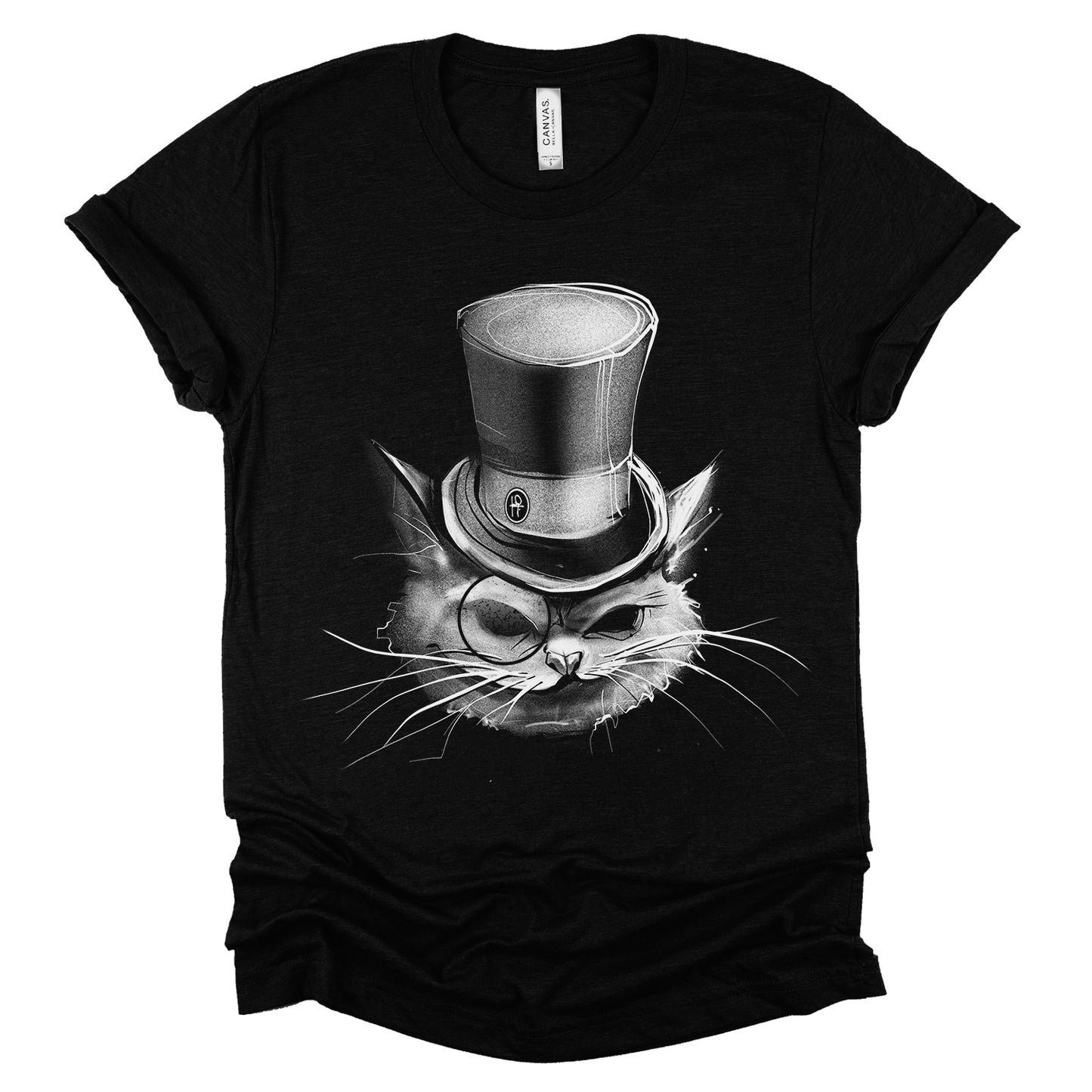 Villain Kitty: Sinister Silent Movie Tribute T-Shirt