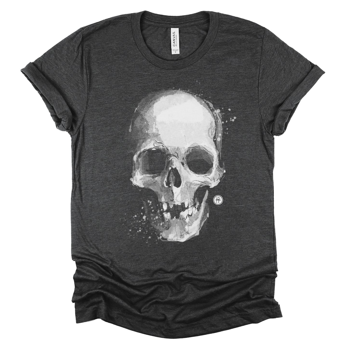 White Skull: Gritty Elegance T-Shirt