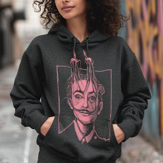 Dali's Portrait: Surreal Tribute Hoodie