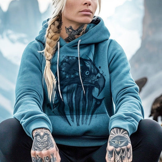 Eagle Flag: Pride in Every Feather Hoodie