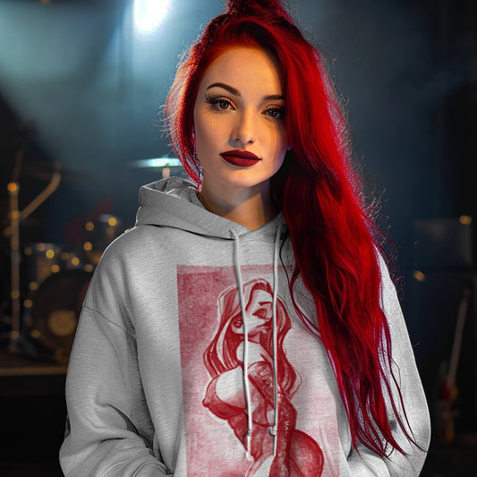Mrs. Rabbit Pin-Up: Spicy Allure Hoodie