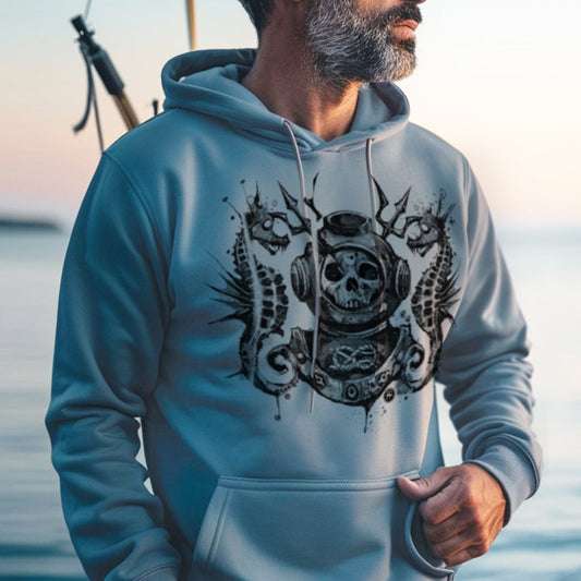 Master Navy Diver: Into the Macabre Depths Hoodie