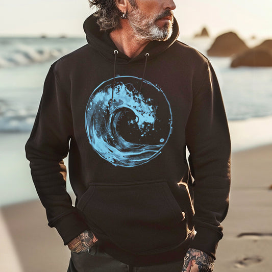 Ocean Wave: Japanese Iconography in Motion Hoodie