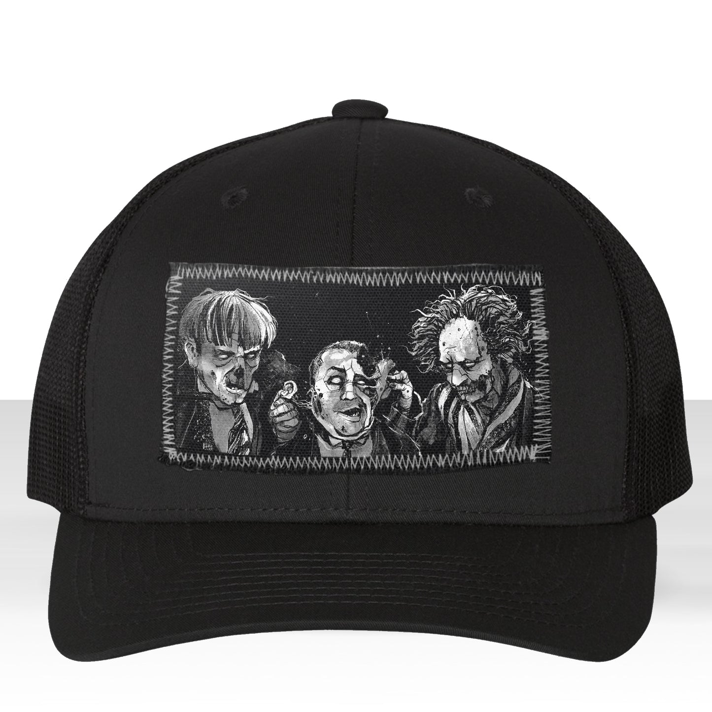3 Zombie Fools: Horror & Shenanigans Trucker Hat
