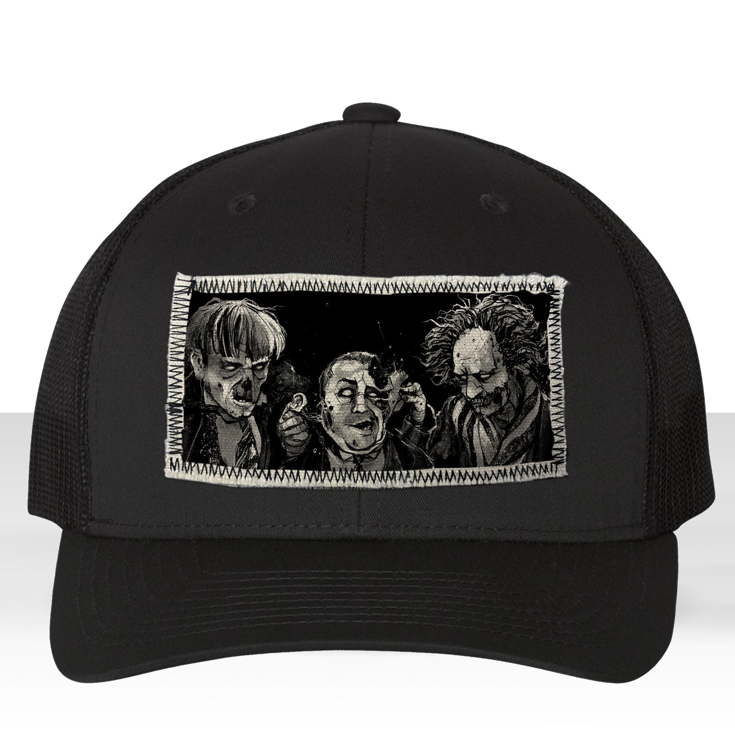 3 Zombie Fools: Horror & Shenanigans Trucker Hat