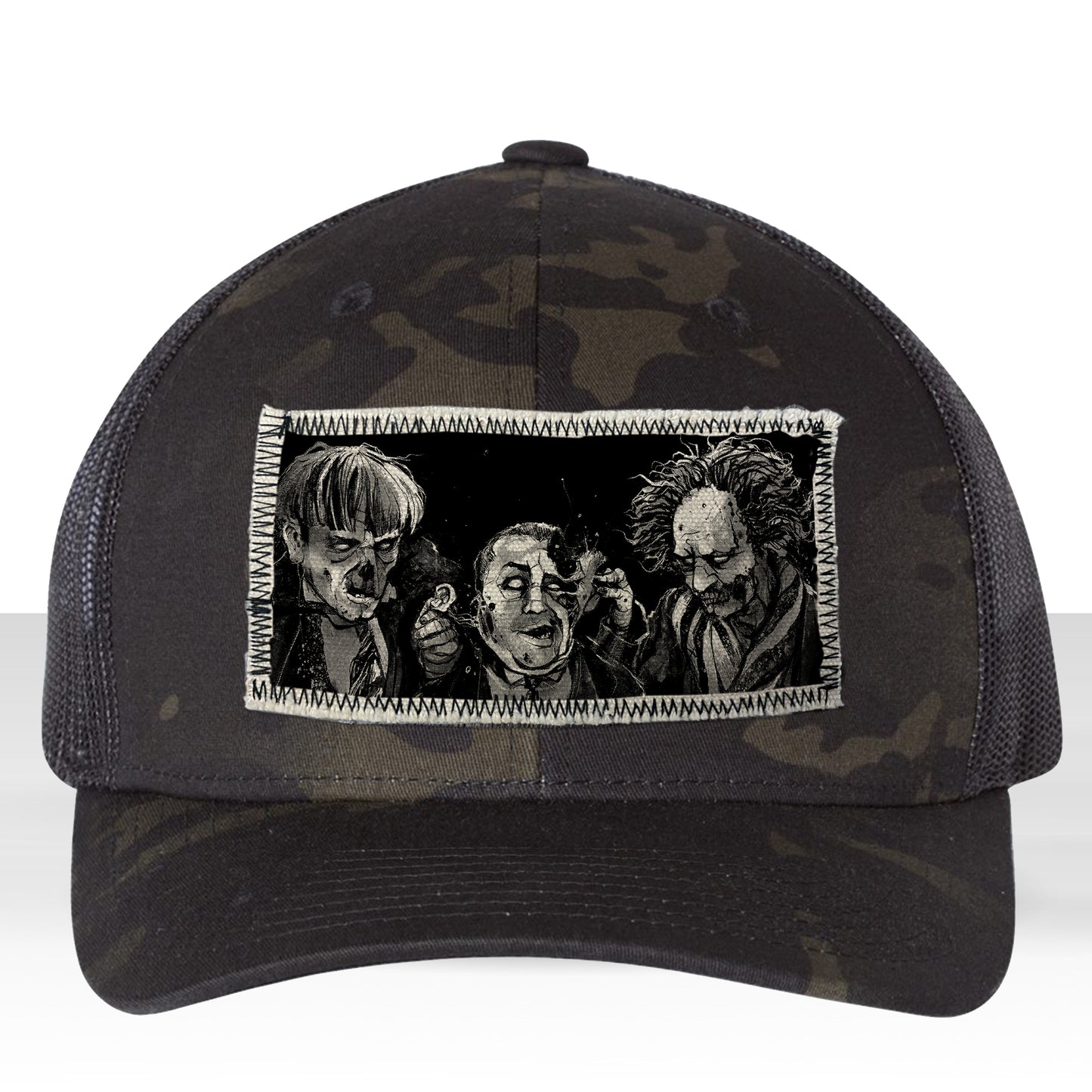 3 Zombie Fools: Horror & Shenanigans Trucker Hat