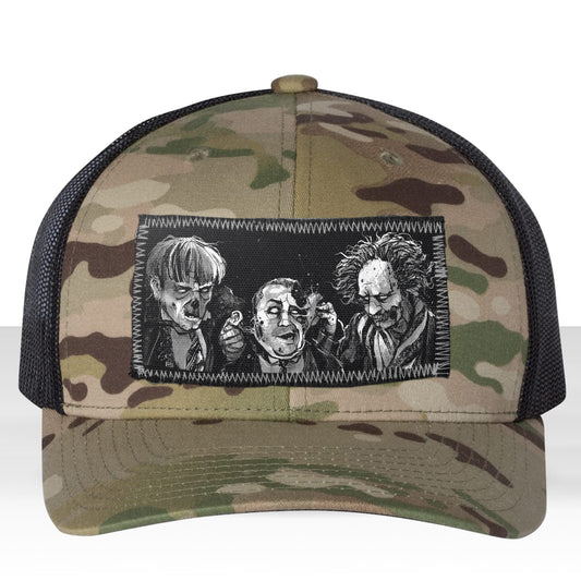 3 Zombie Fools: Horror & Shenanigans Trucker Hat