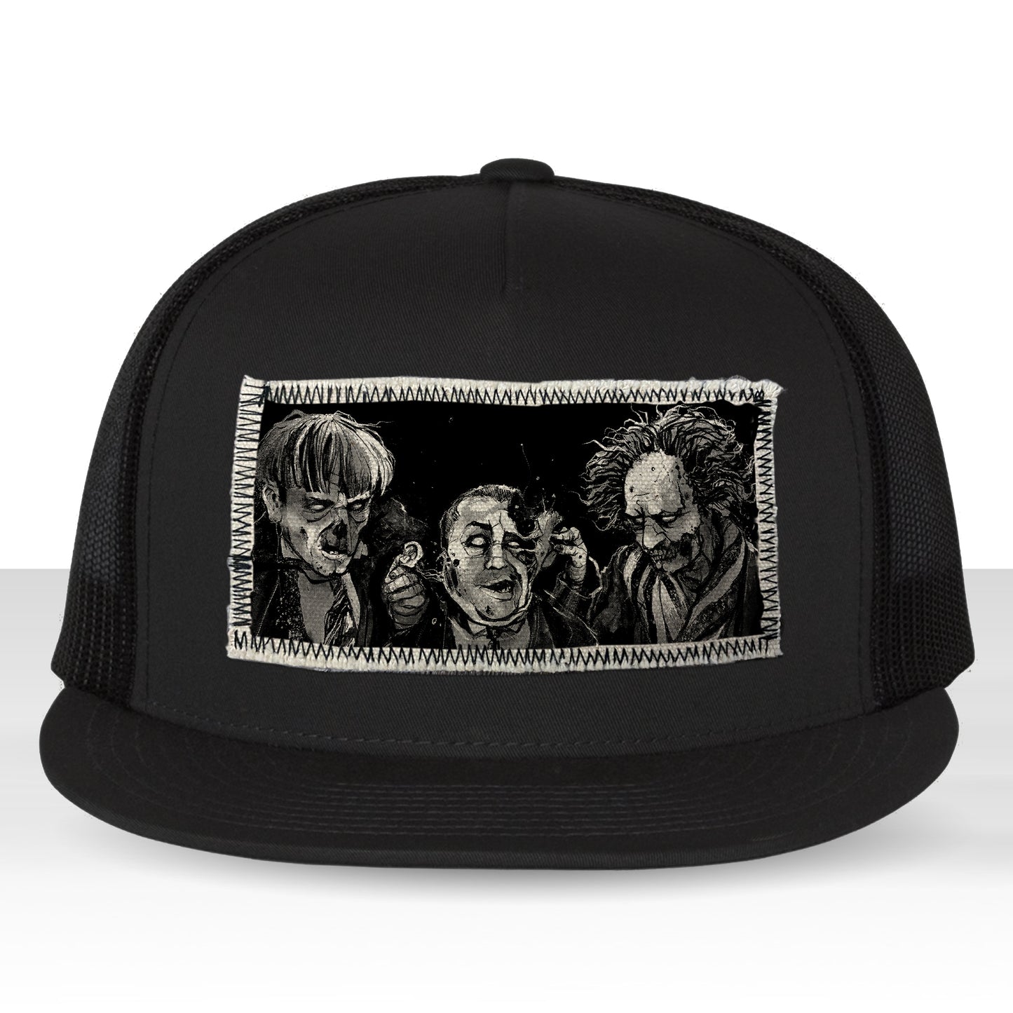 3 Zombie Fools: Horror & Shenanigans Trucker Hat