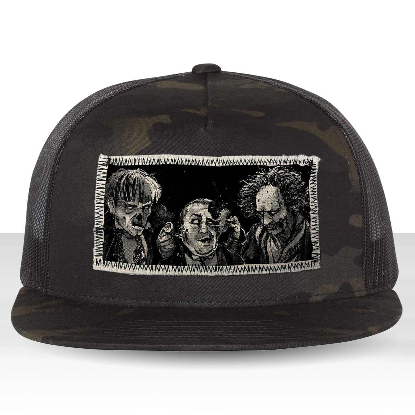 3 Zombie Fools: Horror & Shenanigans Trucker Hat
