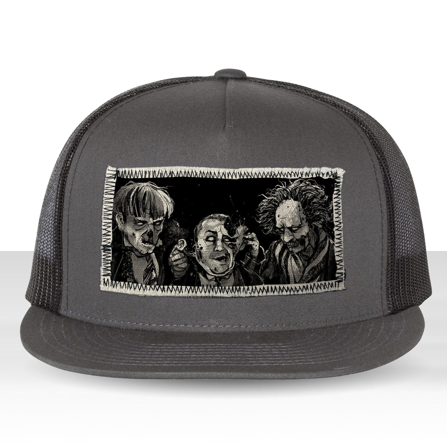 3 Zombie Fools: Horror & Shenanigans Trucker Hat