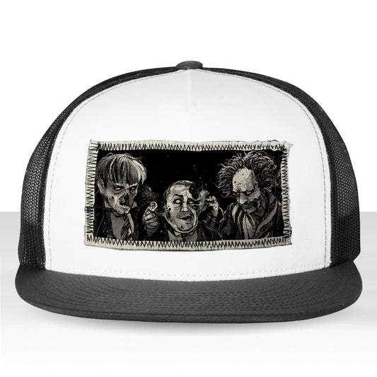 3 Zombie Fools: Horror & Shenanigans Trucker Hat