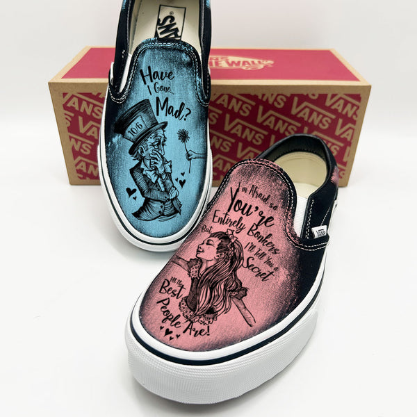 Vans Men\'s Classic slip‎ on sneakers custom Blue Devils size M 6.5 / W 8 Vans Men´s Classic slip on sneakers custom Blue Devils size  main image 3