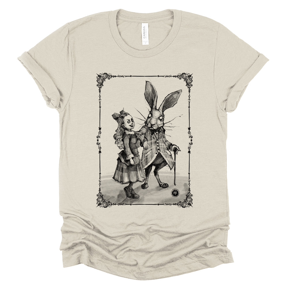 Journey to Wonderland: A Path to the Tea Party T-shirt