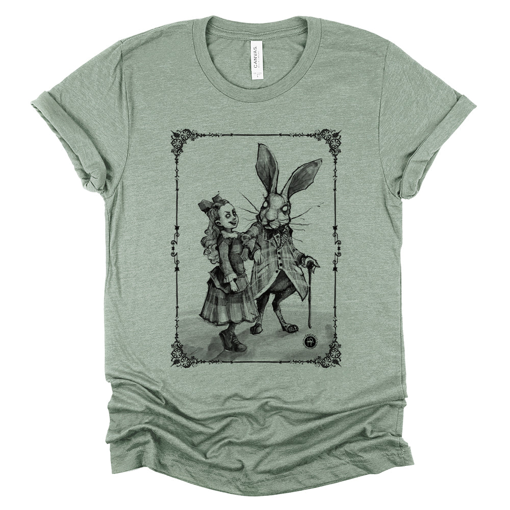 Journey to Wonderland: A Path to the Tea Party T-shirt