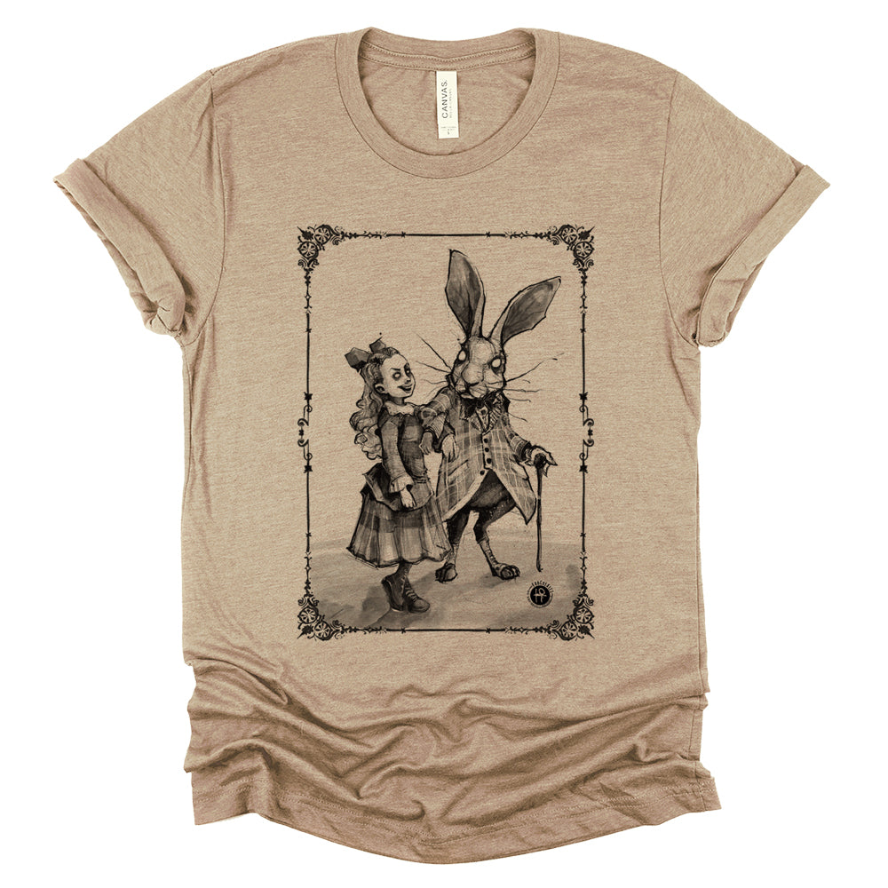 Journey to Wonderland: A Path to the Tea Party T-shirt