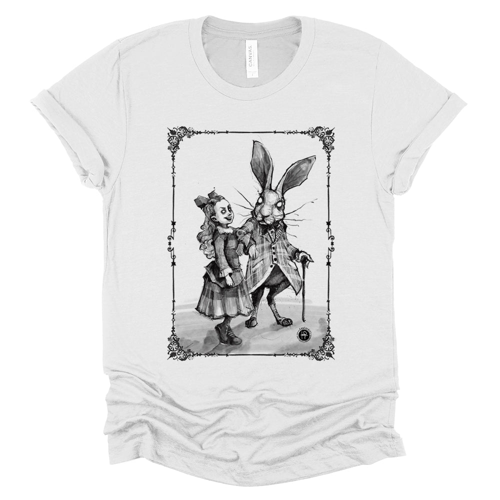 Journey to Wonderland: A Path to the Tea Party T-shirt