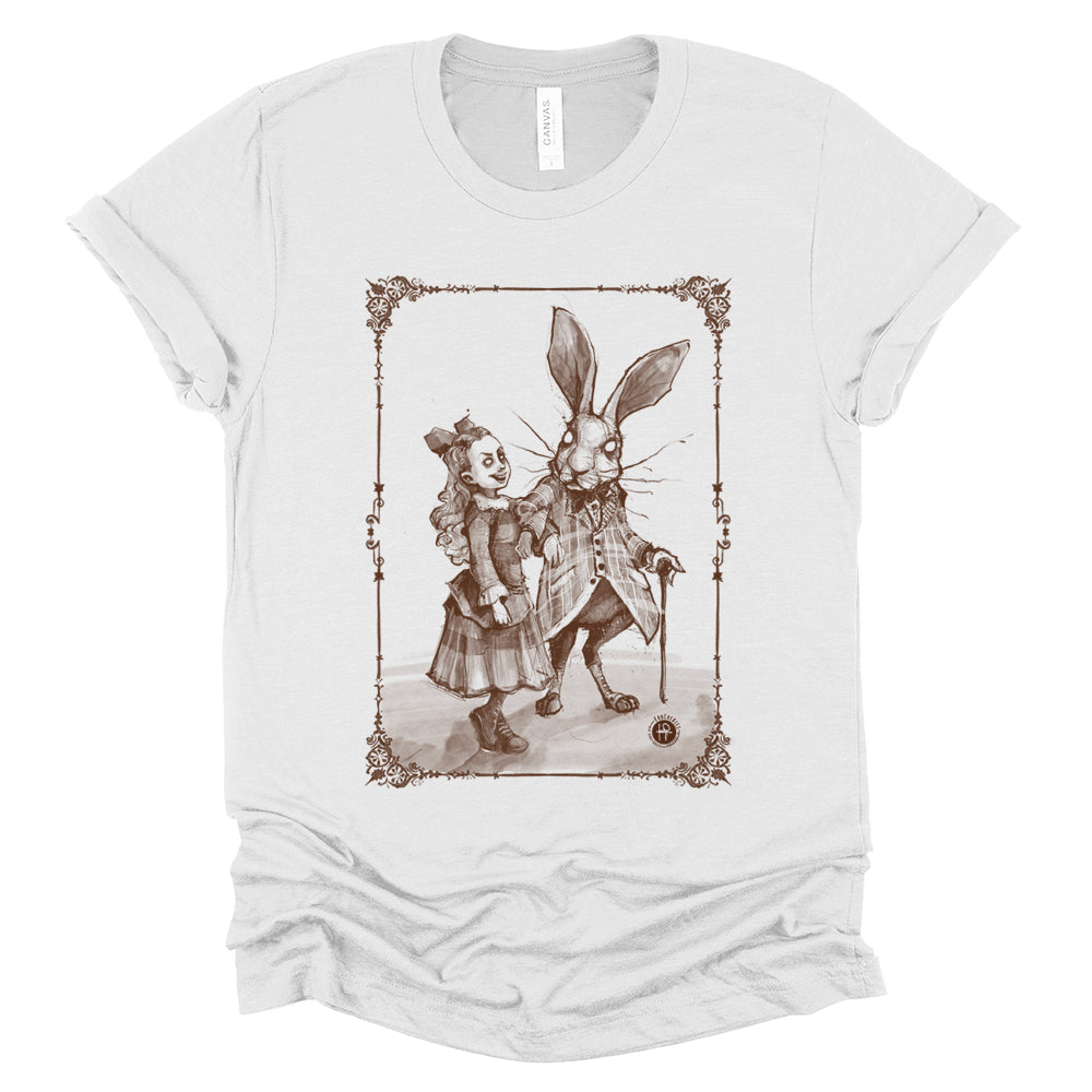 Journey to Wonderland: A Path to the Tea Party T-shirt