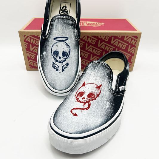 Angel & Devil Vans Slip ons