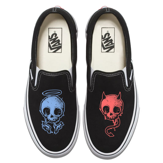 Angel & Devil Vans Slip ons