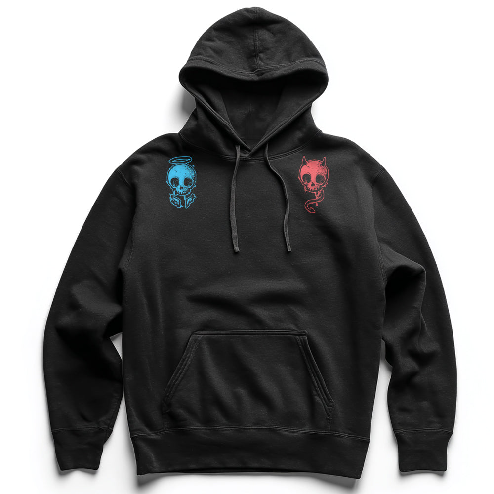 Angels & Devils On Your Shoulders: Seductive Temptations Heavyweight Hoodie