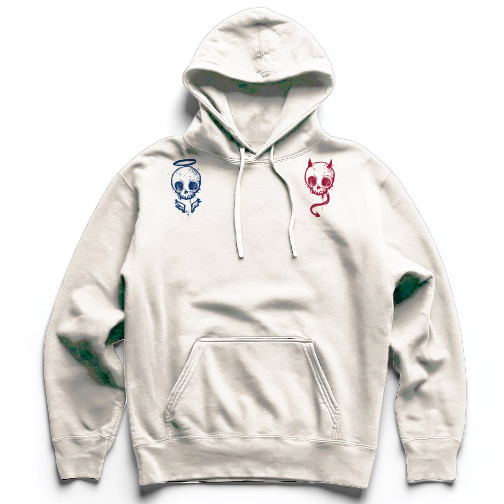 Angels & Devils On Your Shoulders: Seductive Temptations Heavyweight Hoodie