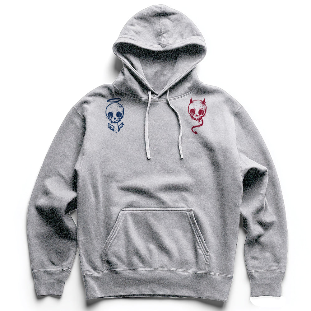 Angels & Devils On Your Shoulders: Seductive Temptations Heavyweight Hoodie