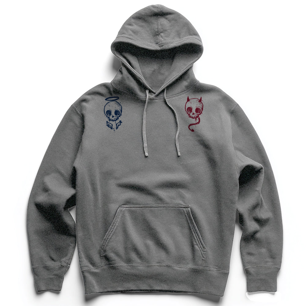 Angels & Devils On Your Shoulders: Seductive Temptations Heavyweight Hoodie