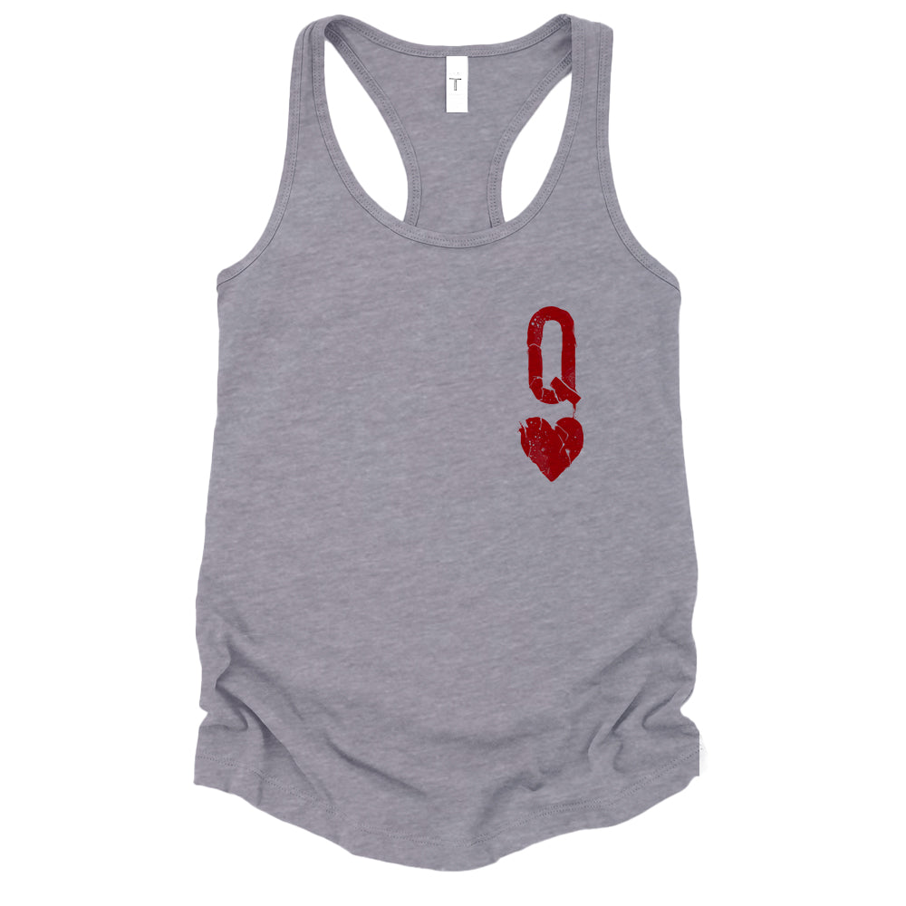 Queen of Hearts Distressed: Reign of Chaos Tank Top