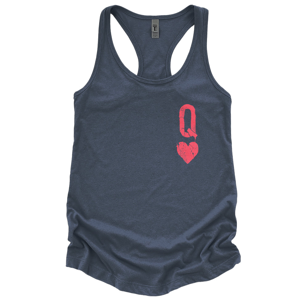 Queen of Hearts Distressed: Reign of Chaos Tank Top