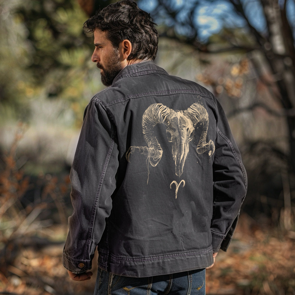 Aries Zodiac Sign: Celestial Warrior Maverick Jacket