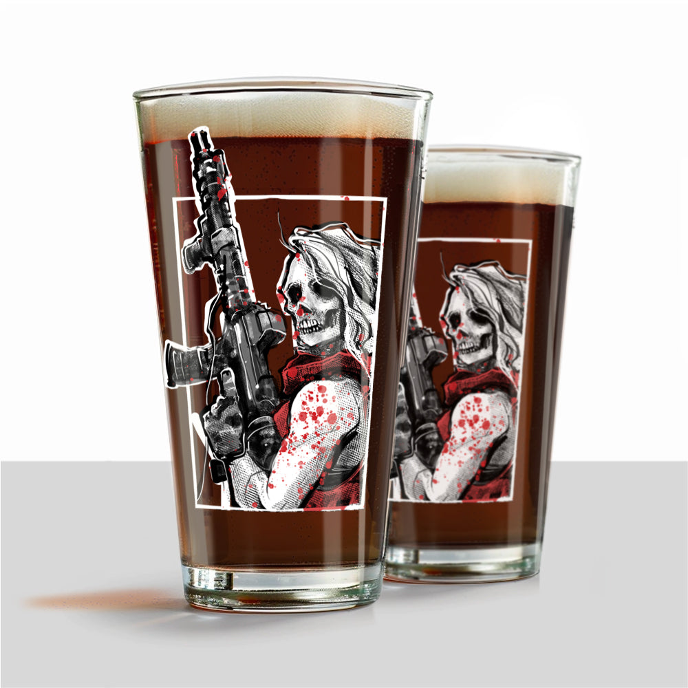 Army Girl: Freedom Vixen UV Vinyl Pint Glass Set