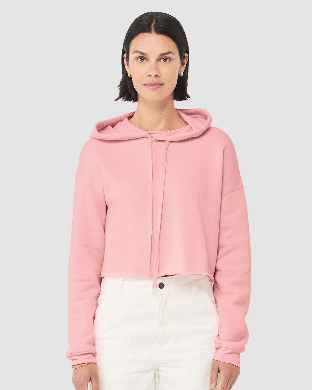 Custom Women's Crop Hoodie (7502)