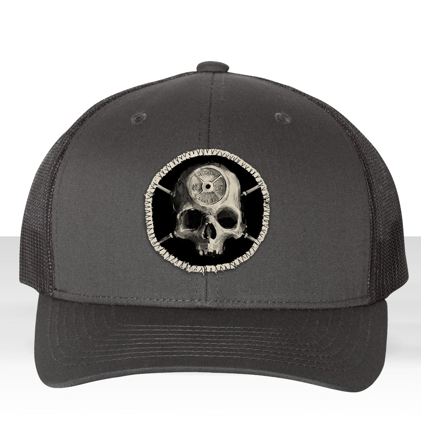 Barbell Head: Skulls and Iron Trucker Hat