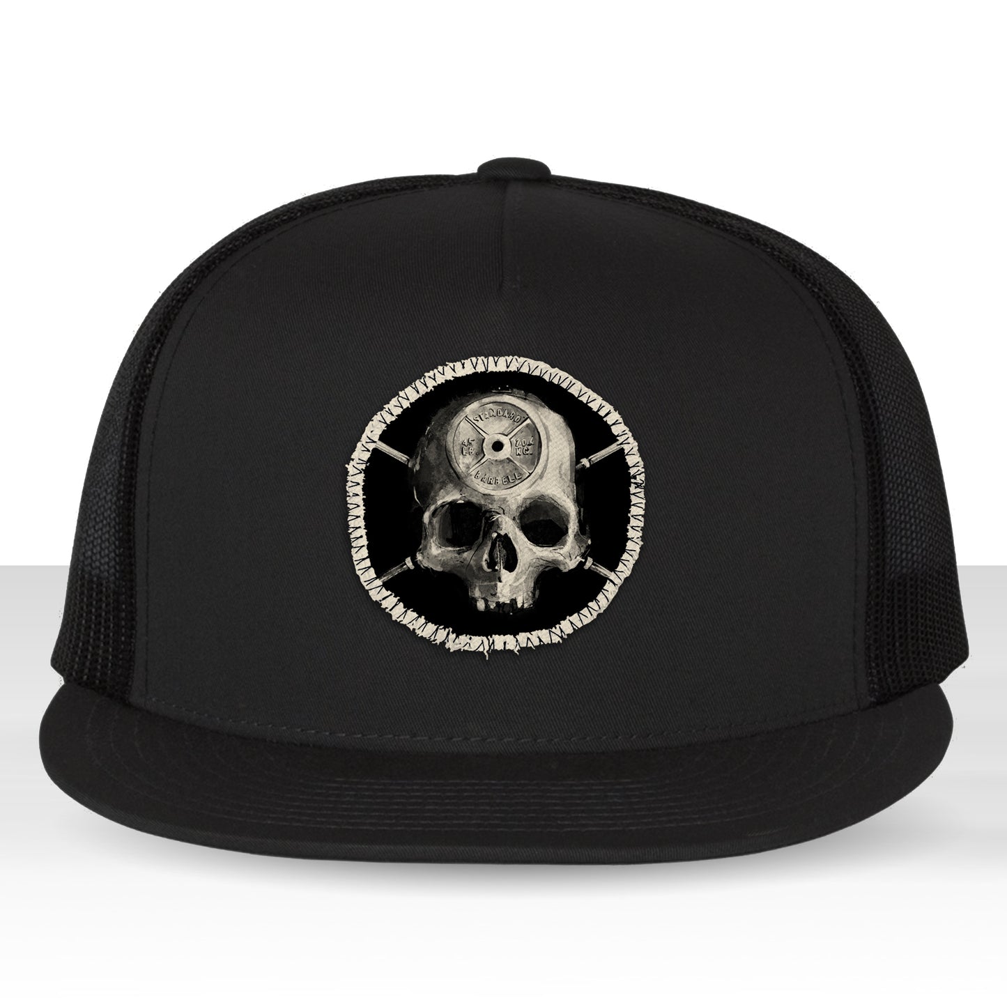 Barbell Head: Skulls and Iron Trucker Hat