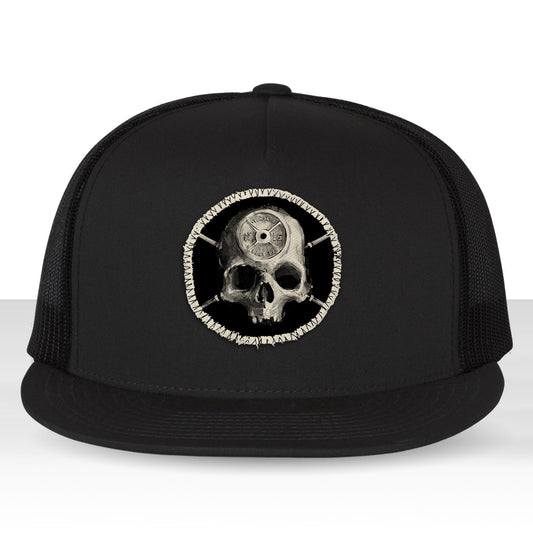 Barbell Head: Skulls and Iron Trucker Hat