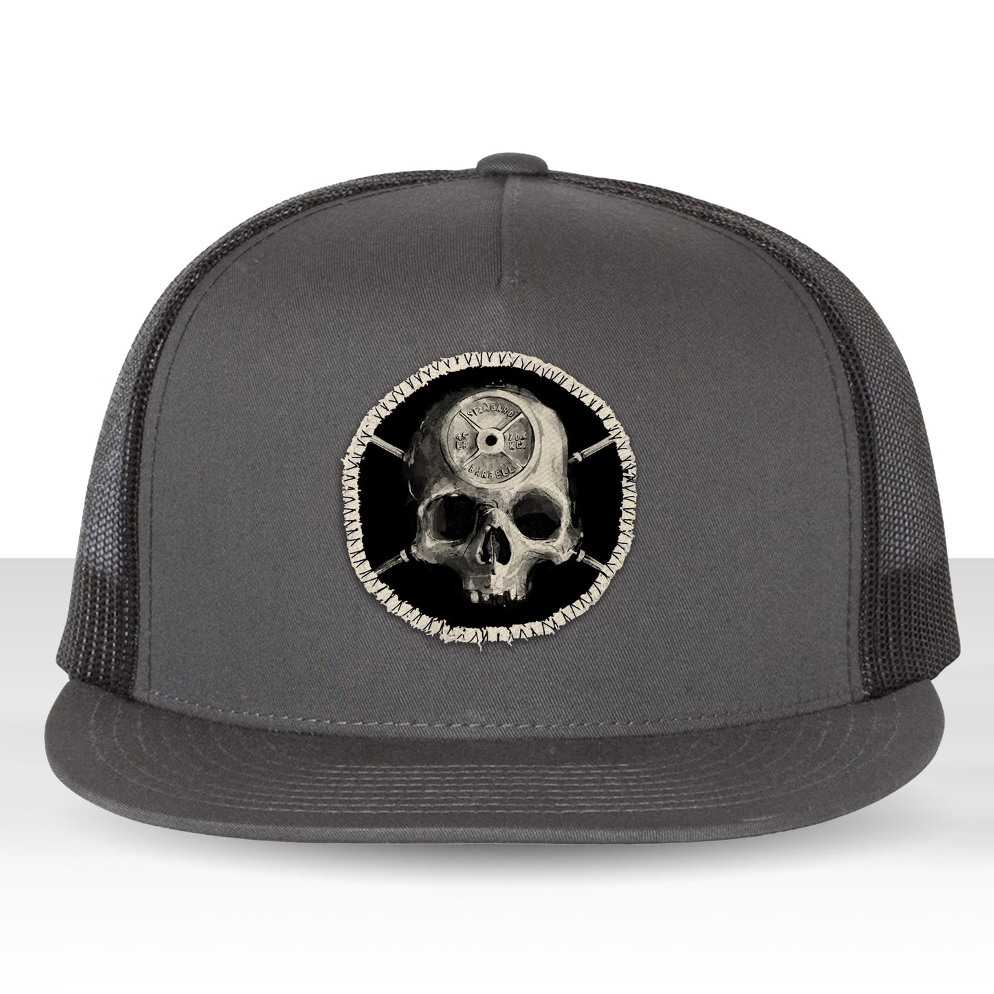 Barbell Head: Skulls and Iron Trucker Hat