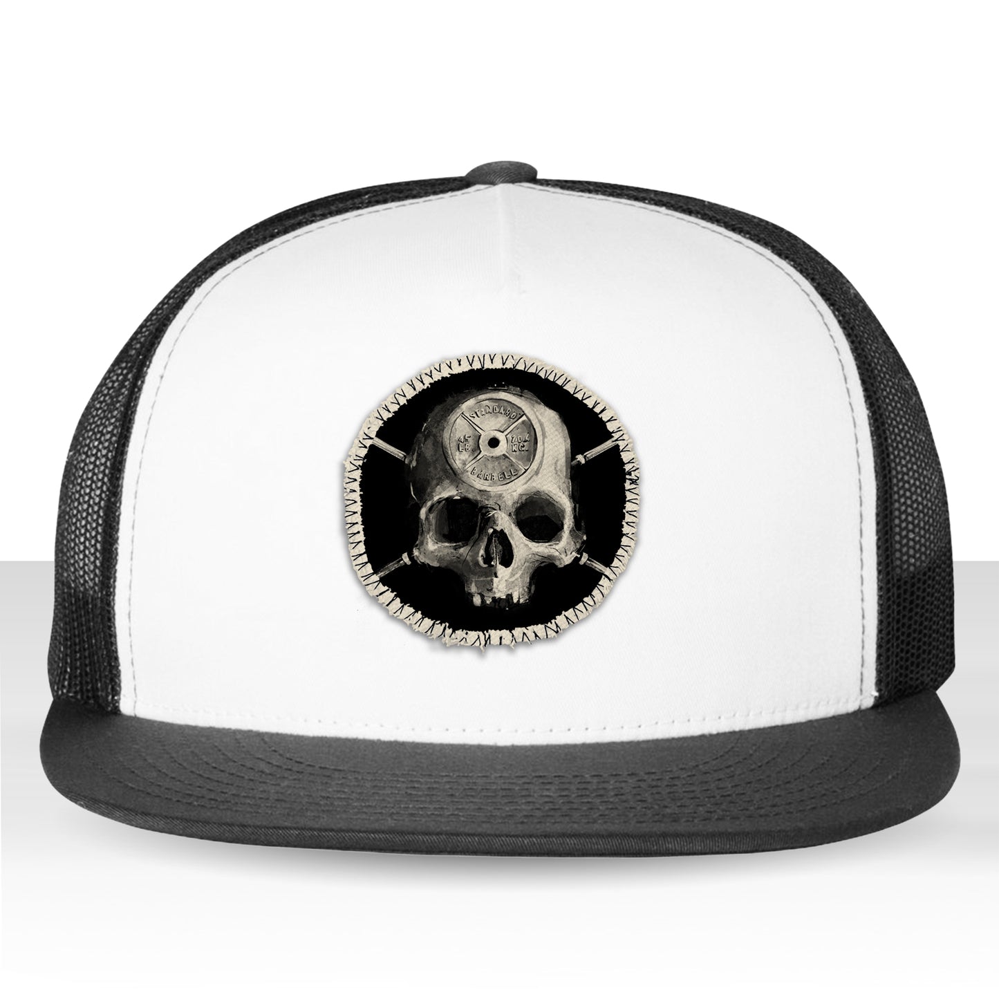 Barbell Head: Skulls and Iron Trucker Hat