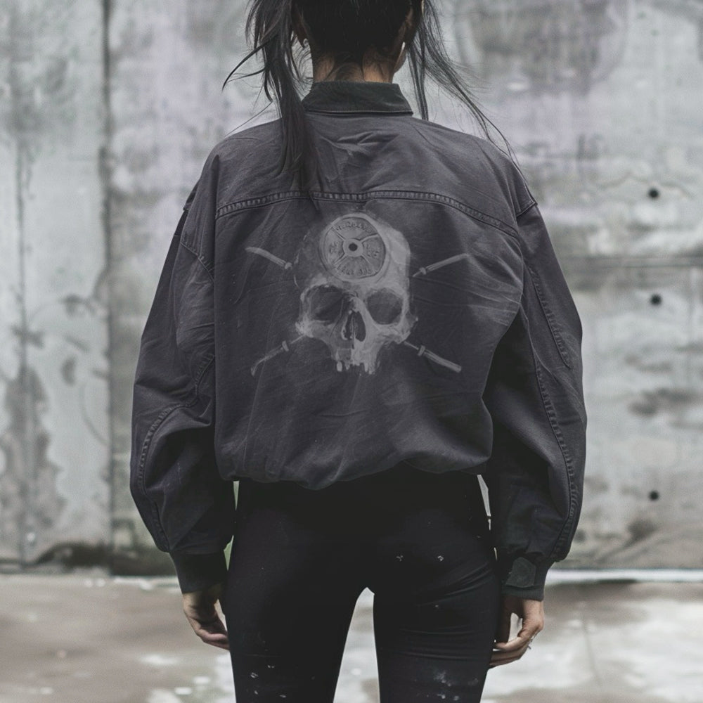 Barbell Head: Skulls and Iron Maverick Jacket