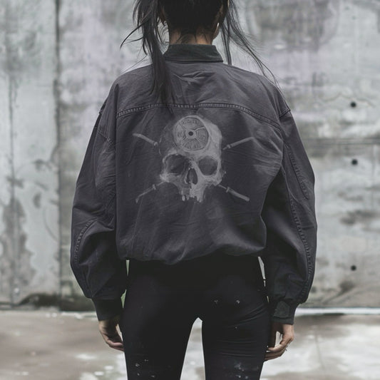 Barbell Head: Skulls and Iron Maverick Jacket