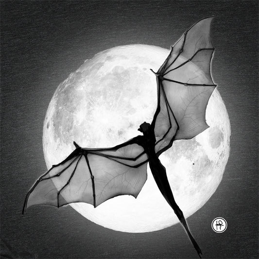 Bat in the Moon:  Nocturnal Majesty T-shirt