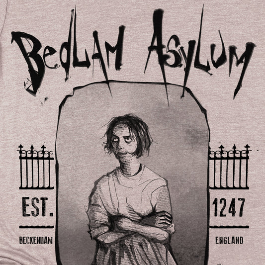 Bedlam Asylum: Unveiling the Haunting Secrets T-Shirt
