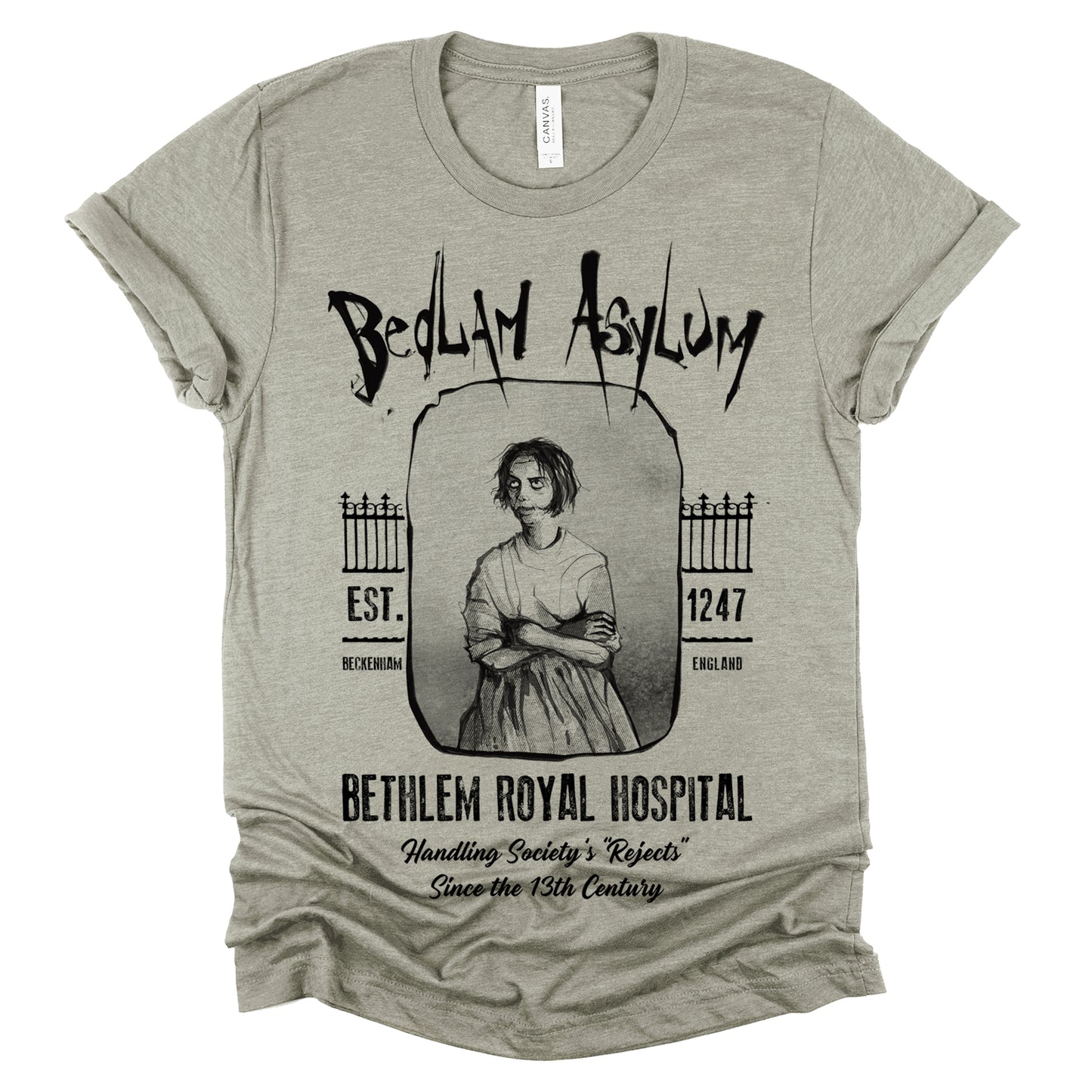 Bedlam Asylum: Unveiling the Haunting Secrets T-Shirt