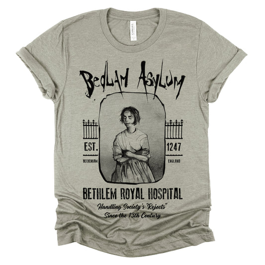Bedlam Asylum: Unveiling the Haunting Secrets T-Shirt