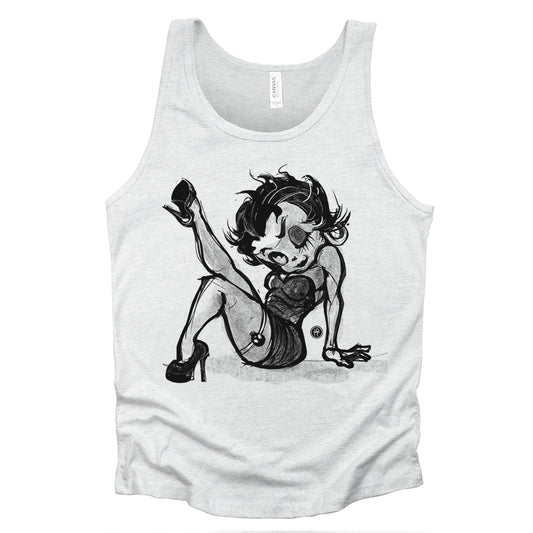 Betty Boop: Sassy Leg Raise Tank Top