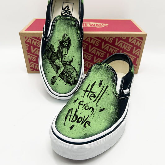 Bomber Girl Vans Slip ons
