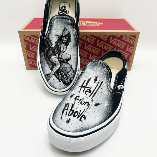 Bomber Girl Vans Slip ons