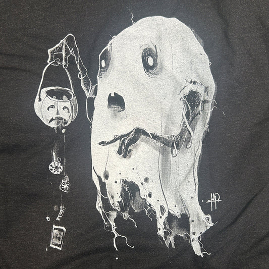 Boo-Hoo: The Saddest Trick-or-Treating Ghost T-shirt